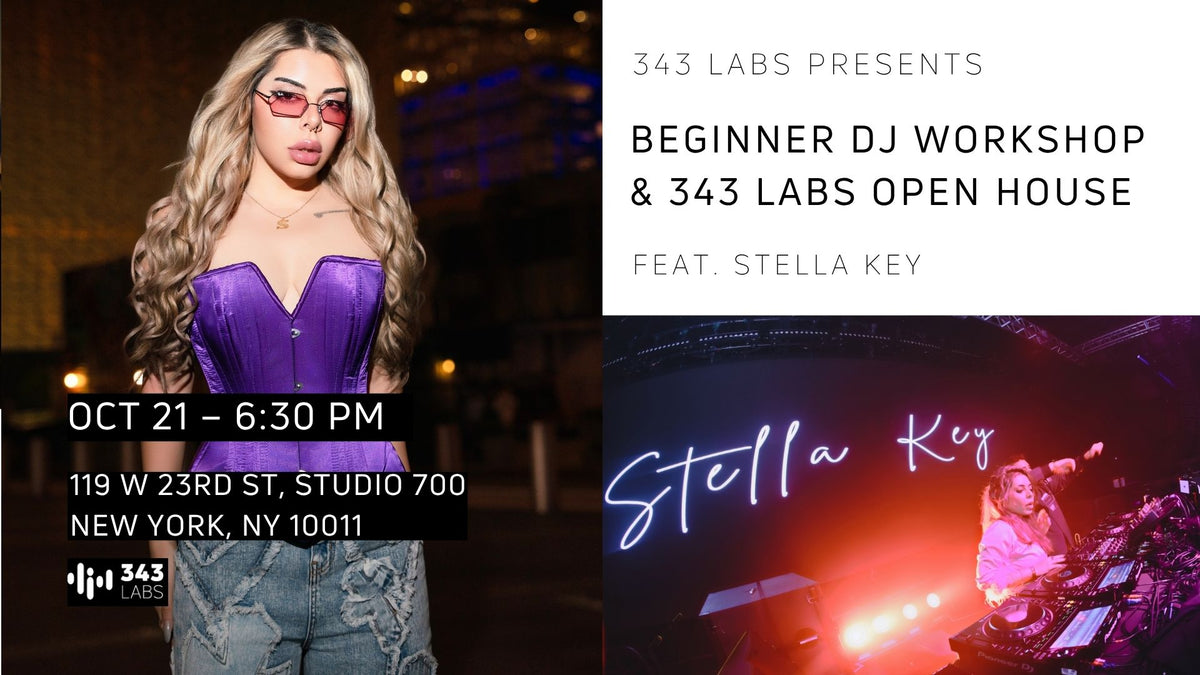 Free Beginner DJ Workshop & 343 Labs Open House