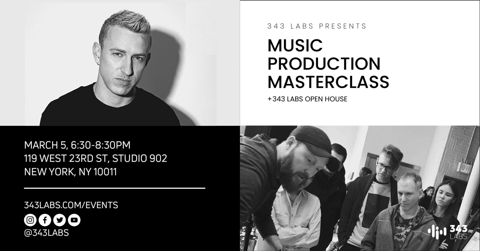 Open House and Masterclass March 5