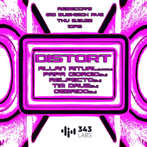 Distort flyer February 13 2025