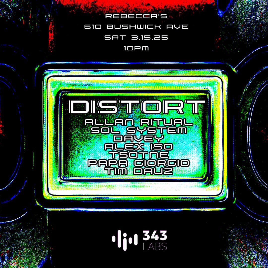 Distort party at Rebeccas March 15th